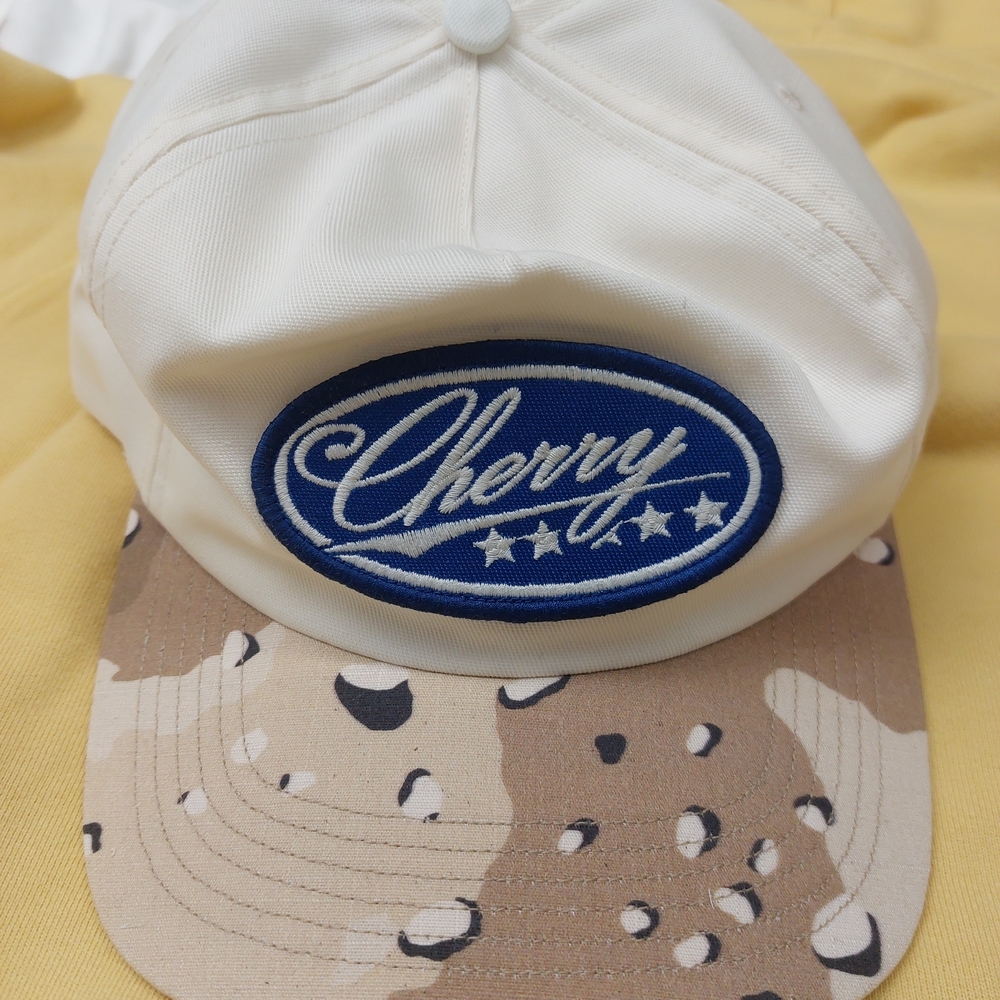 Cherry LA White and Tan Camo Hat